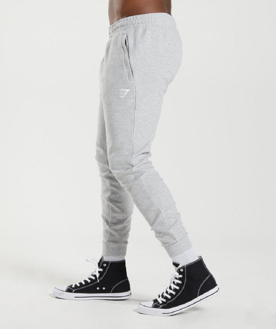 Pantalones Jogger Gymshark React Hombre Gris Claro | CO 3757QMA